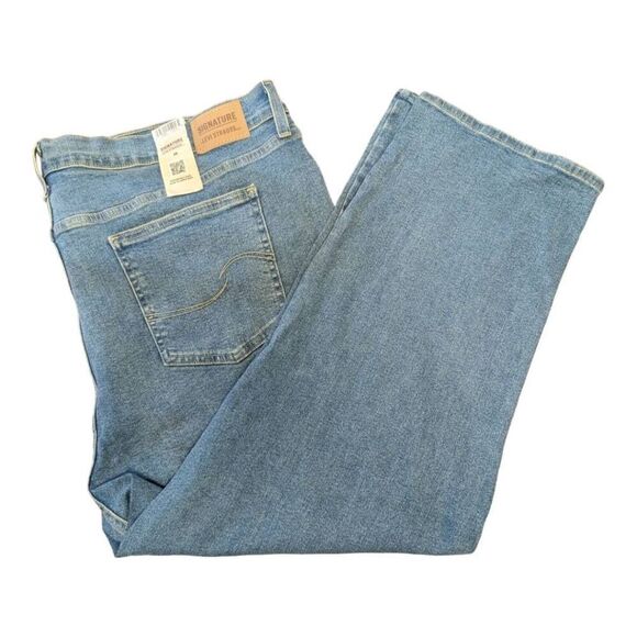 NWT Signature by Levi's Strauss Ripped Heritage High Rise Blue Jean Women Size 2 - Picture 1 of 8